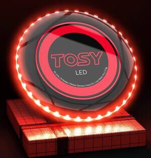 TOSY Flying Disc - 36 Mono-Color LEDs, Extremely Bright NWT